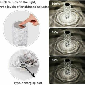 LED Crystal Table Lamp